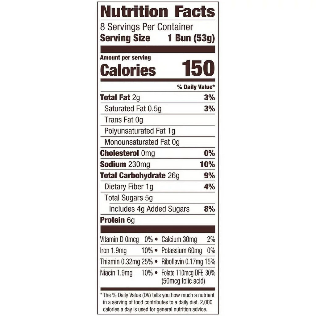 Sesame Topped Hamburger Buns, 4-Pack 8 Count Bags N291968