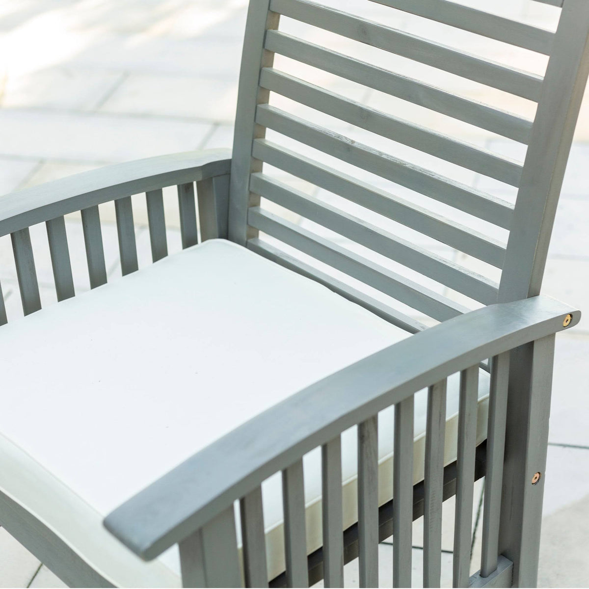 Acacia Wood Chairs Set of 2 D37222