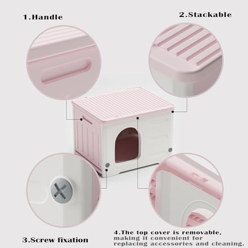Plastic Cat House (Green) H576