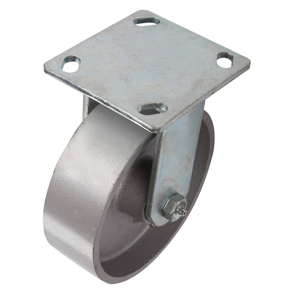 6 inch Silver Steel Rigid Caster C119