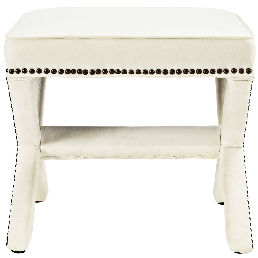 Ivory Rivet Bench S174