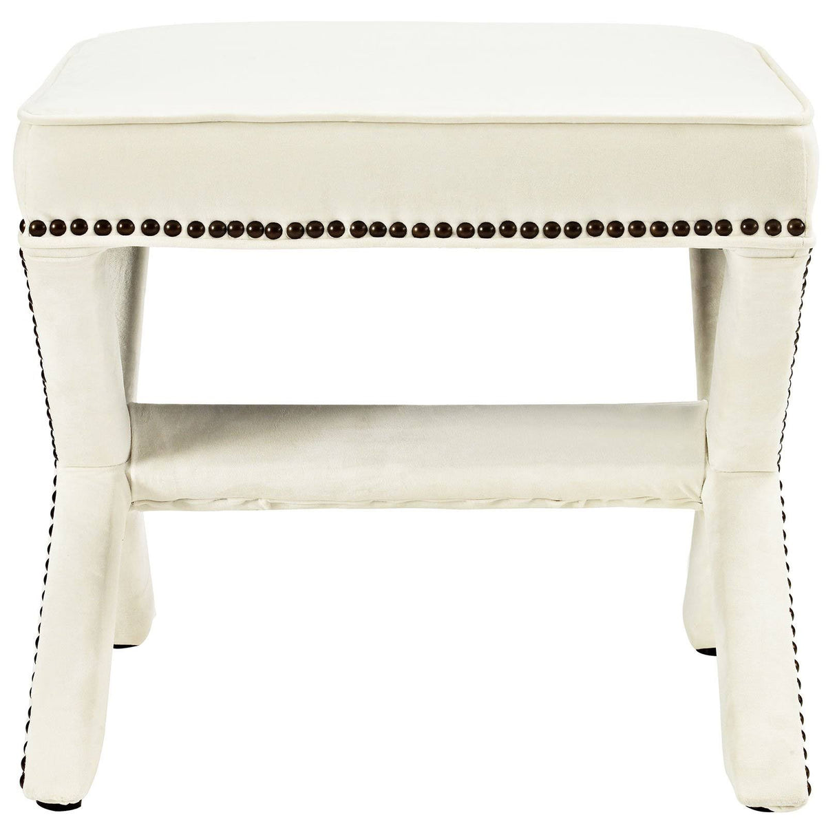 Ivory Rivet Bench S174