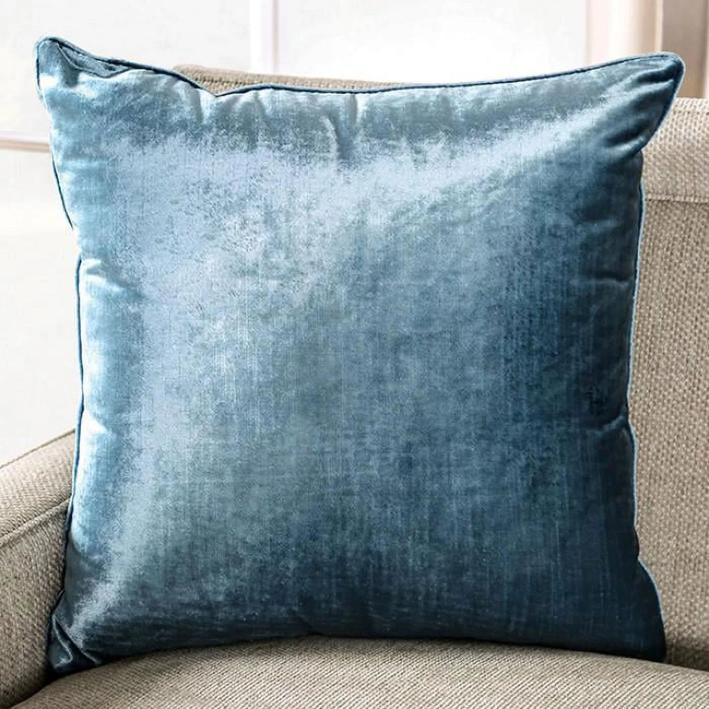 Beige & Teal Chenille Sofa K305862