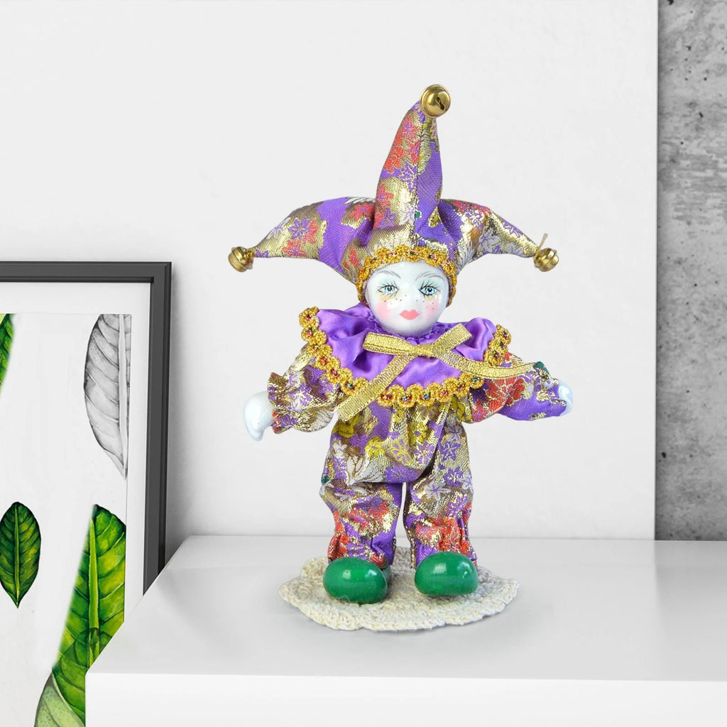 Porcelain Clown Doll Figurine A675