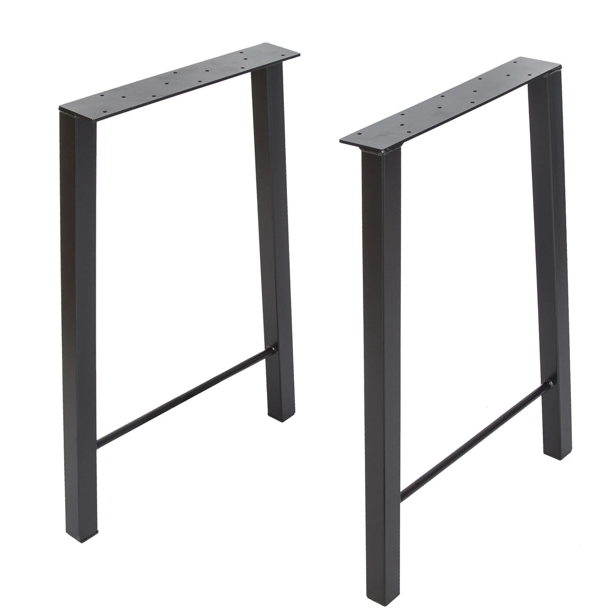 28"H×20"W Black Metal Desk Legs J401869