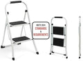 2 Step Ergonomic Foldable Step Stool 350 LBS Capacity M155