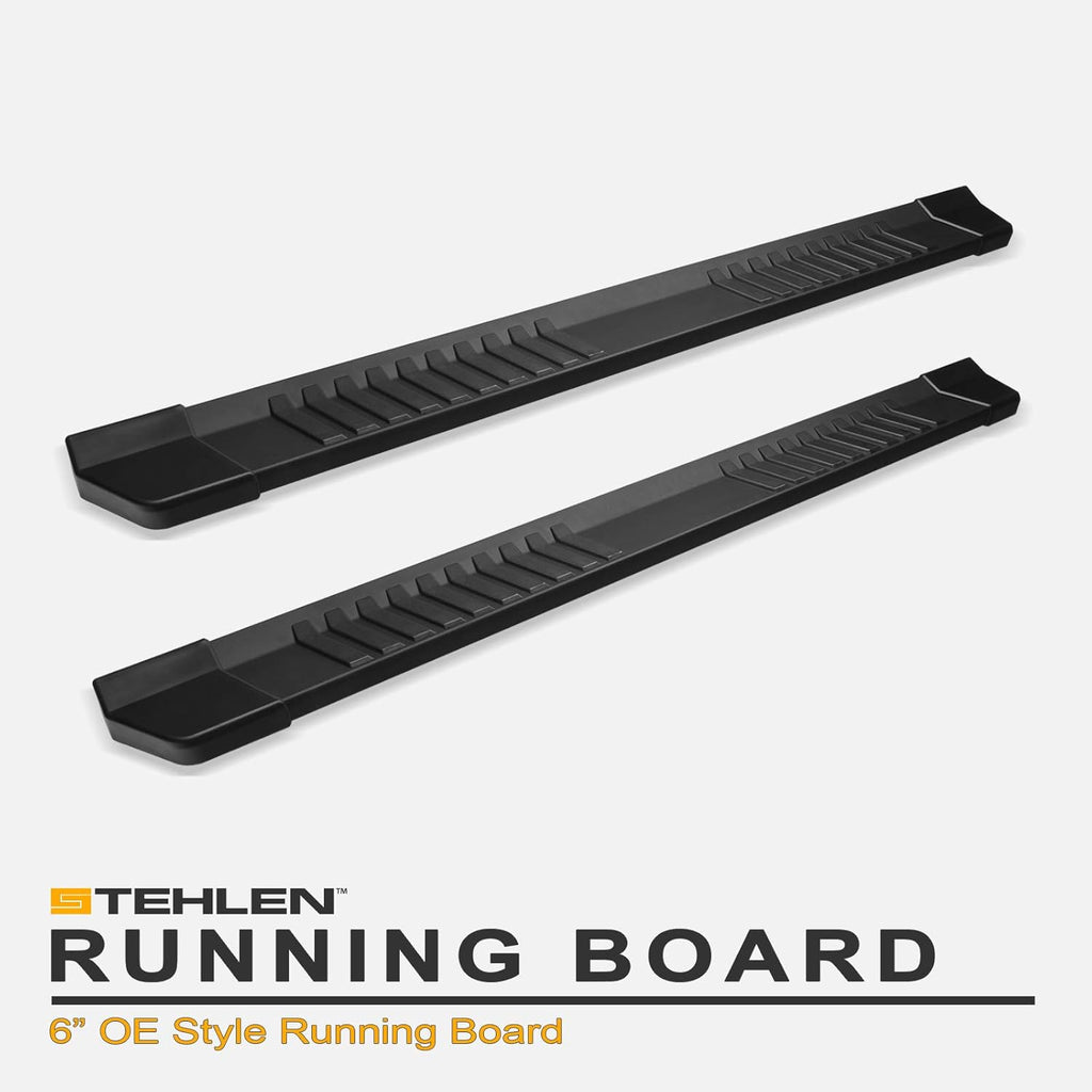 Matte Black Aluminum Running Boards T546