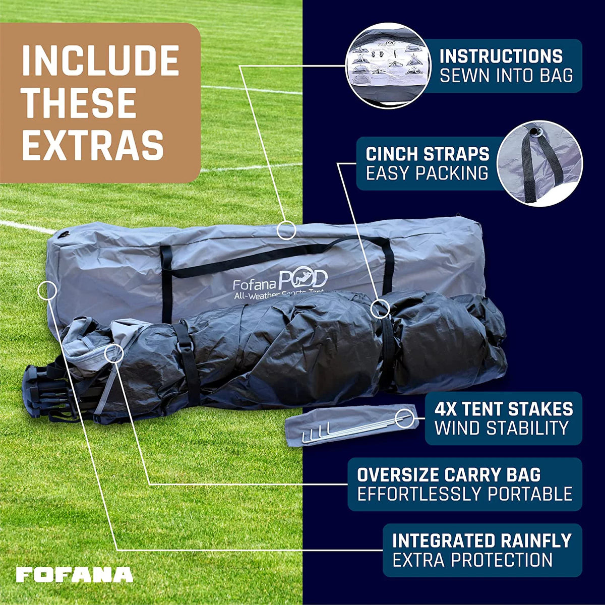 All Weather Sports Tent for up to 4 People D5789