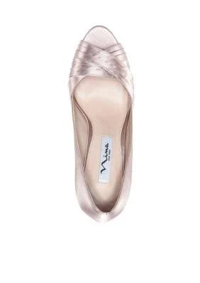 Taupe Satin Pump D9247
