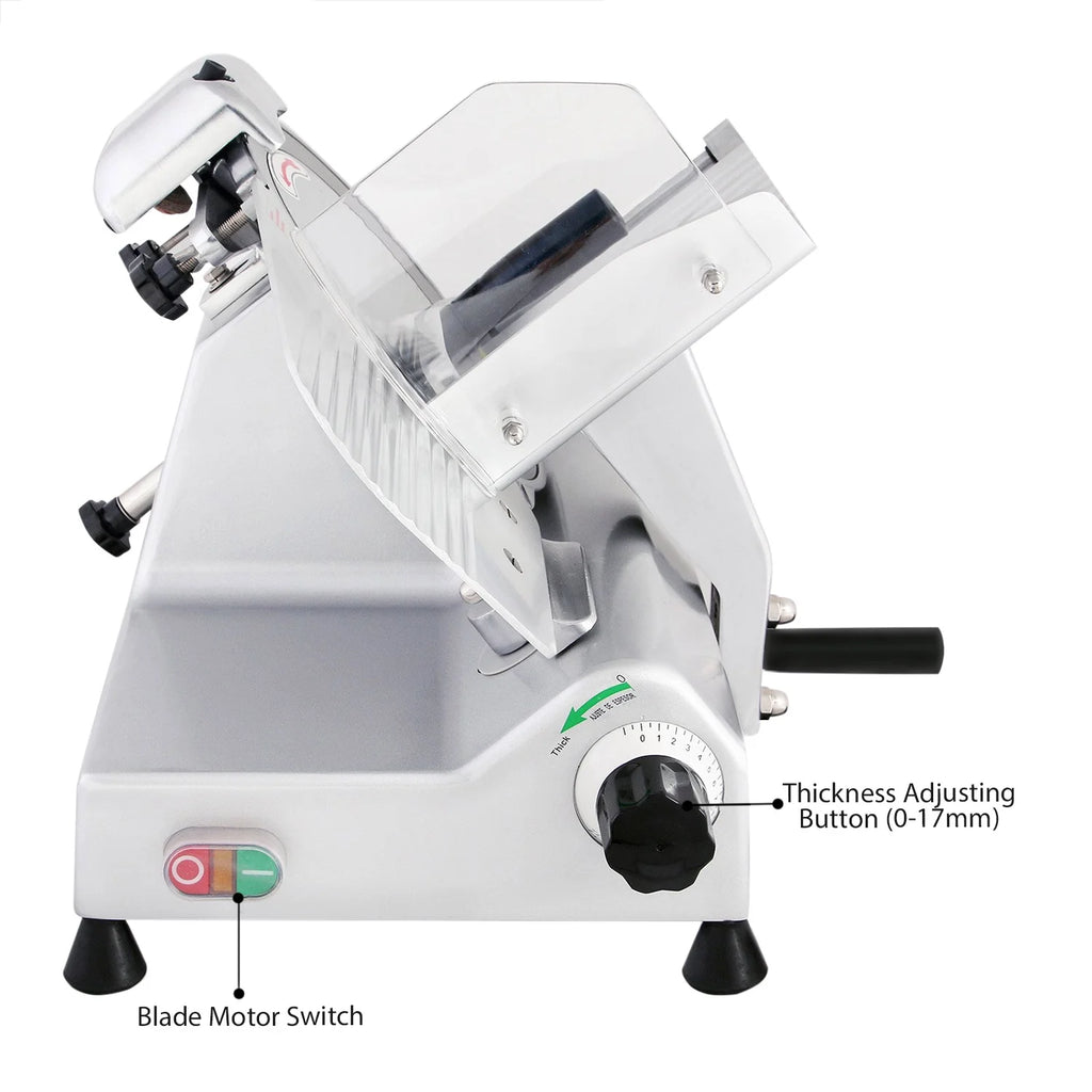 Commercial Electric Food Slicer with 10-inch Stainless Steel Blade X452642