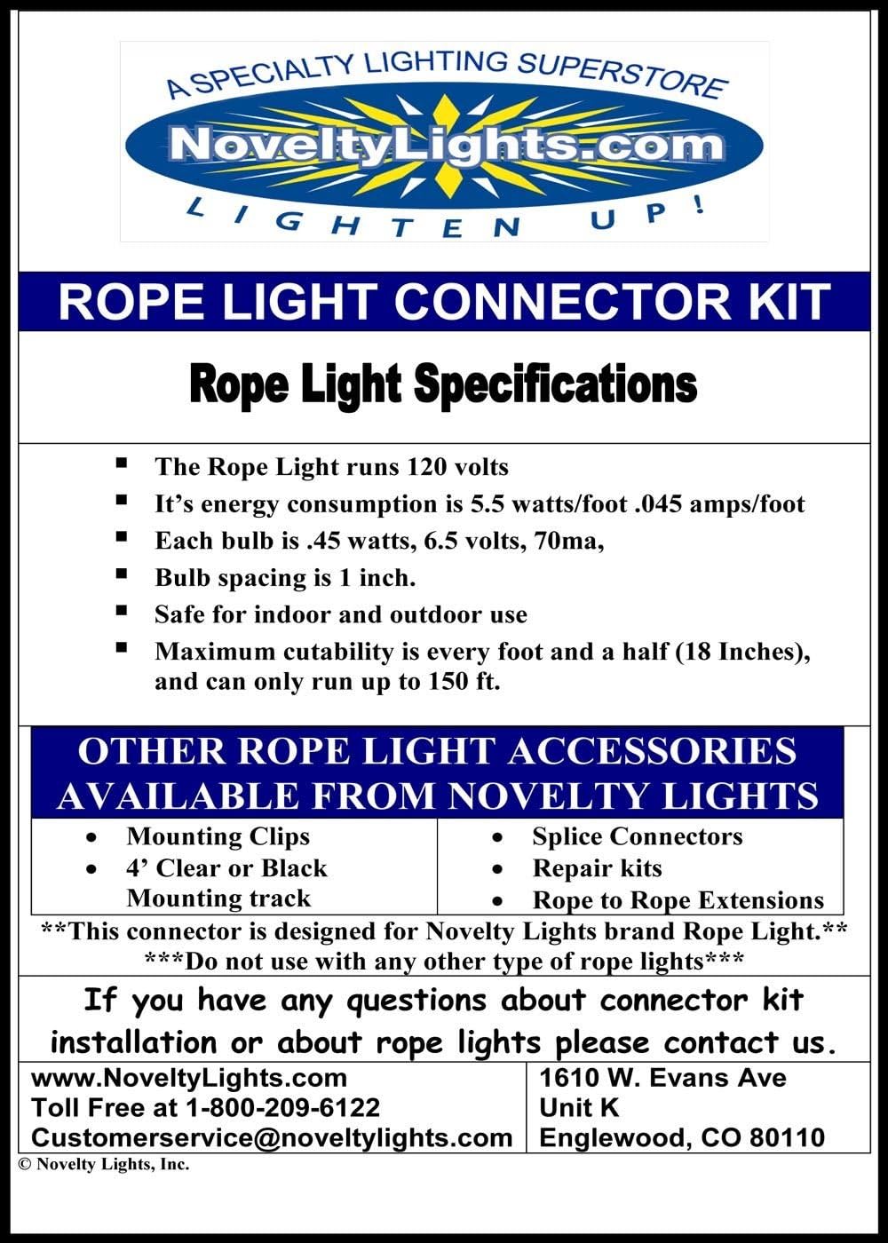 150-Feet Clear Incandescent Rope Light Reels B288646