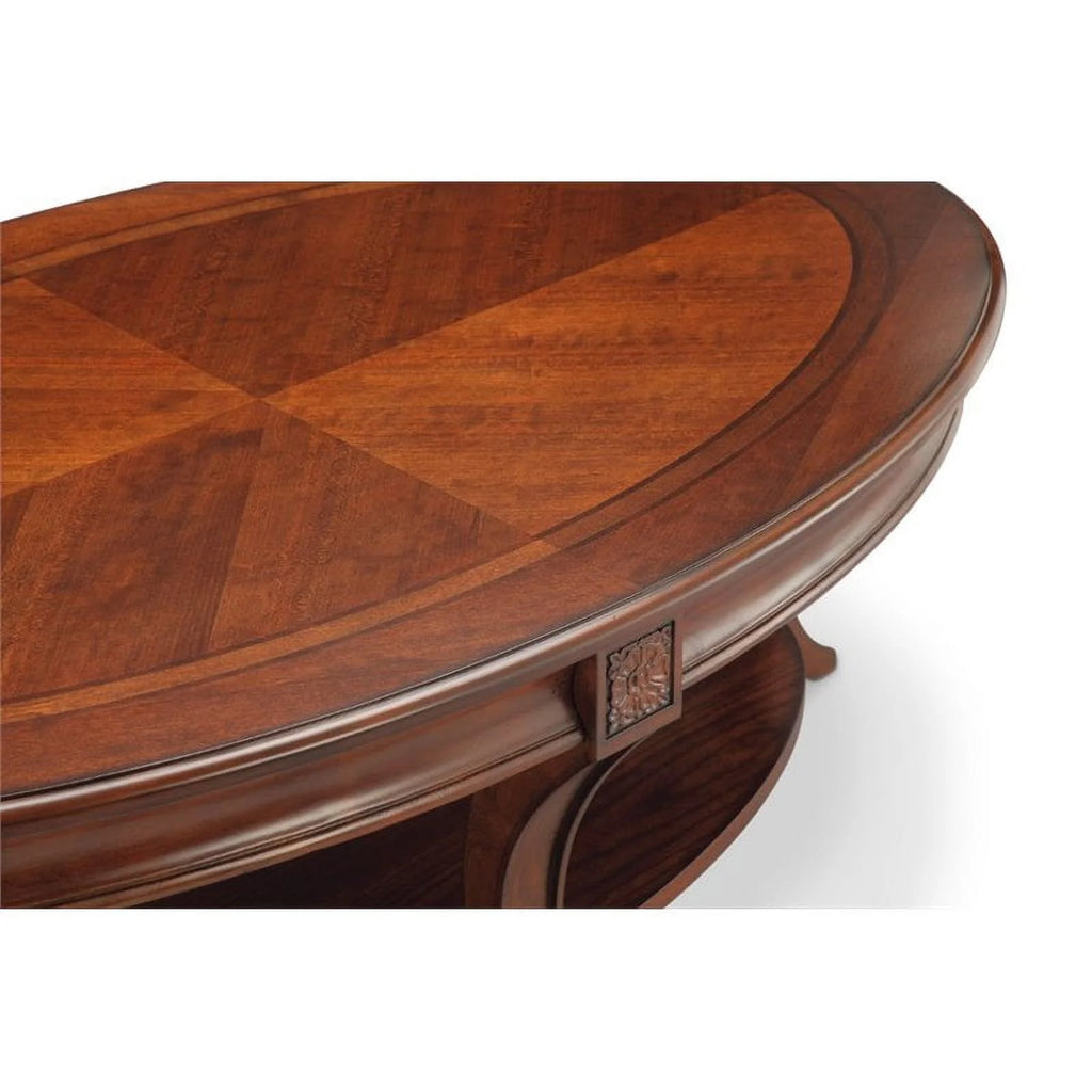 Set of 2 Oval End Table in Cherry V59506