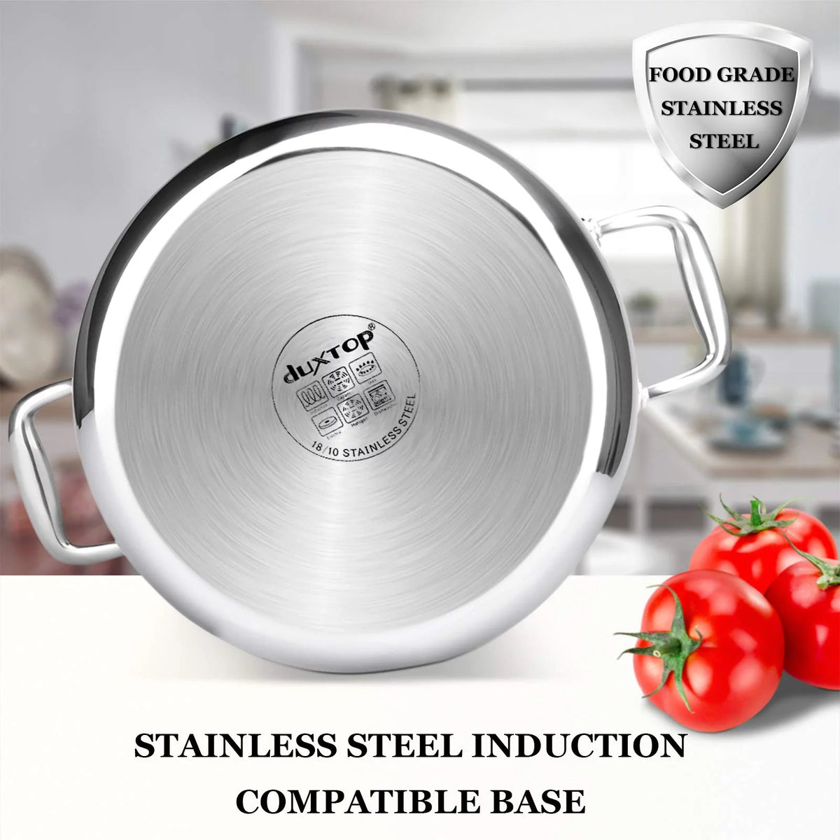 Stainless Steel 6.5 QT Stock Pot with Lid B9006