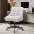 Beige Fabric Upholstered Swivel Office Chair G80999