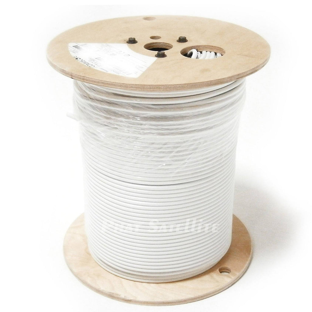 White Plenum Rated Coaxial Cable 1000ft C514