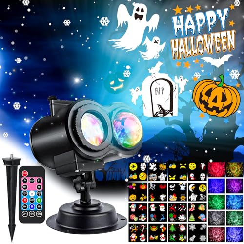 LED Outdoor Holiday Projector Lights Waterproof with Remote Control & Timer P45754