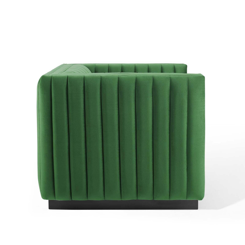 Emerald Performance Velvet Accent Armchair L26155