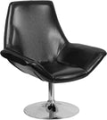 Black Leather Reception Chair A61462