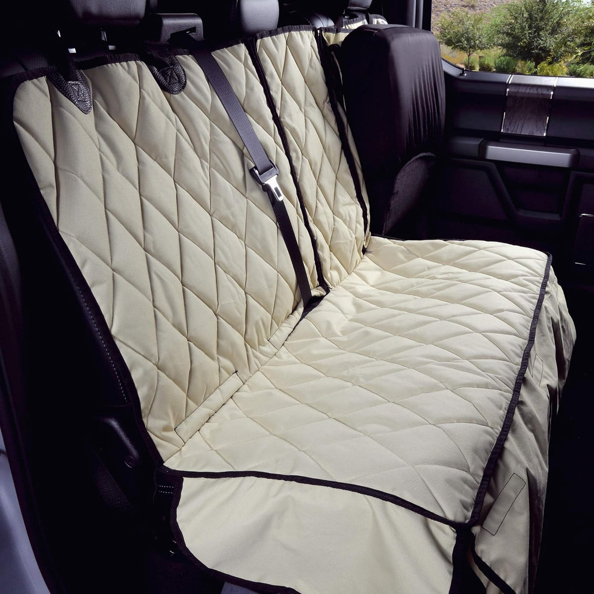 Camo Heavy Duty Waterproof Rear Bench Seat Cover with Hammock J625209