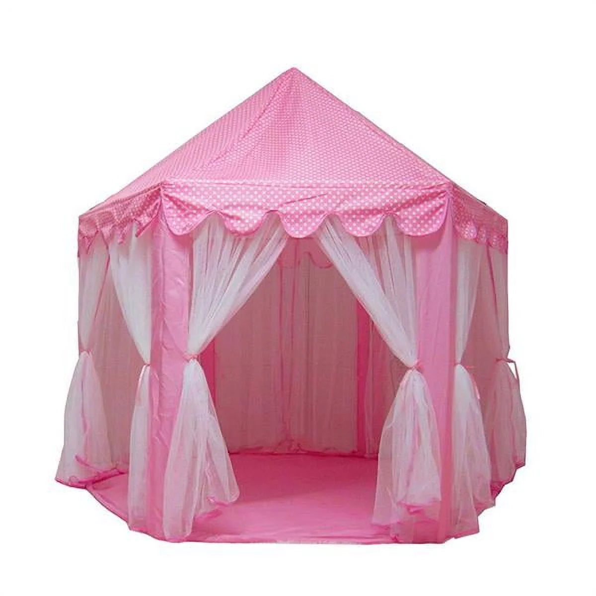 Princess Tent Large Playhouse Kids Castle Play Tent with Led Lamps W52179