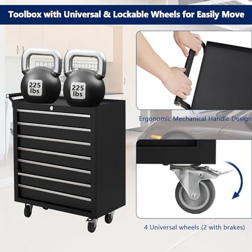 Rolling 4 Drawers Tool Chest with Locking System N205738