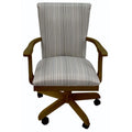 Wood Dining Chair on Wheels H7123