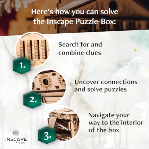 Wooden Puzzle Box with Hidden Compartments T8318
