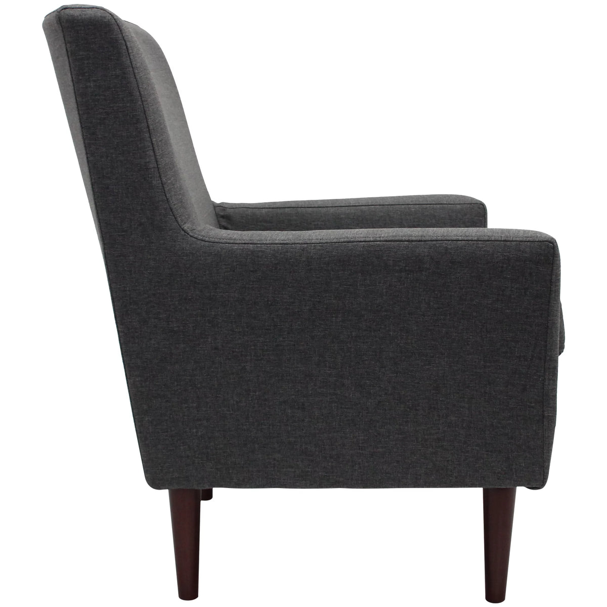 Navy Polyester Fabric Arm Chair R154697