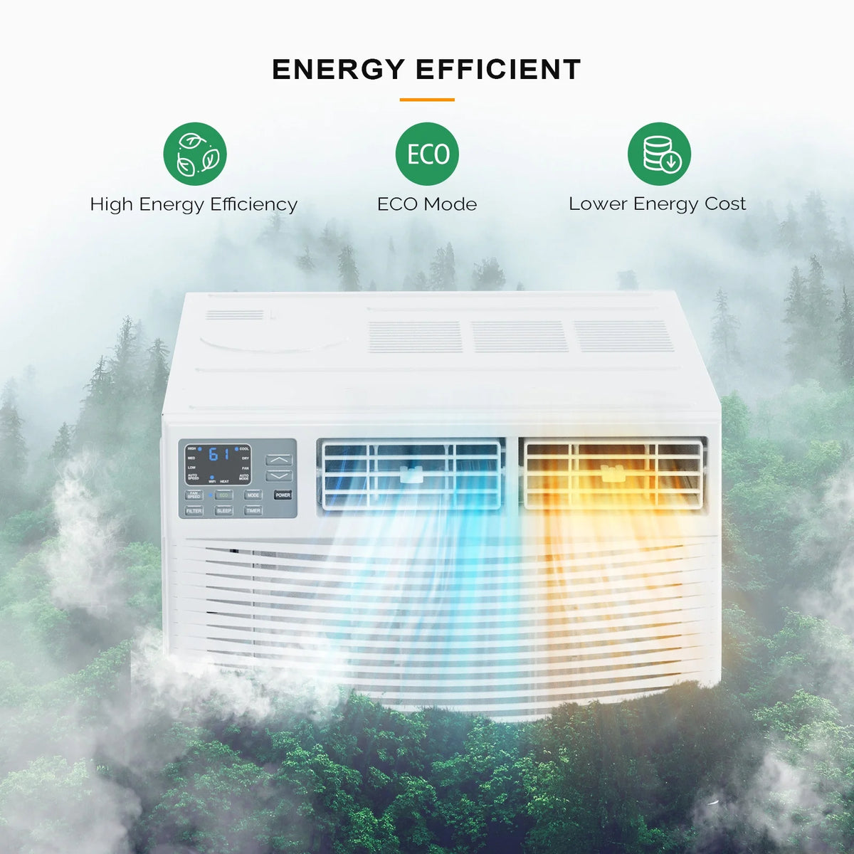 8000 BTU Window Air Conditioner with Heat P210