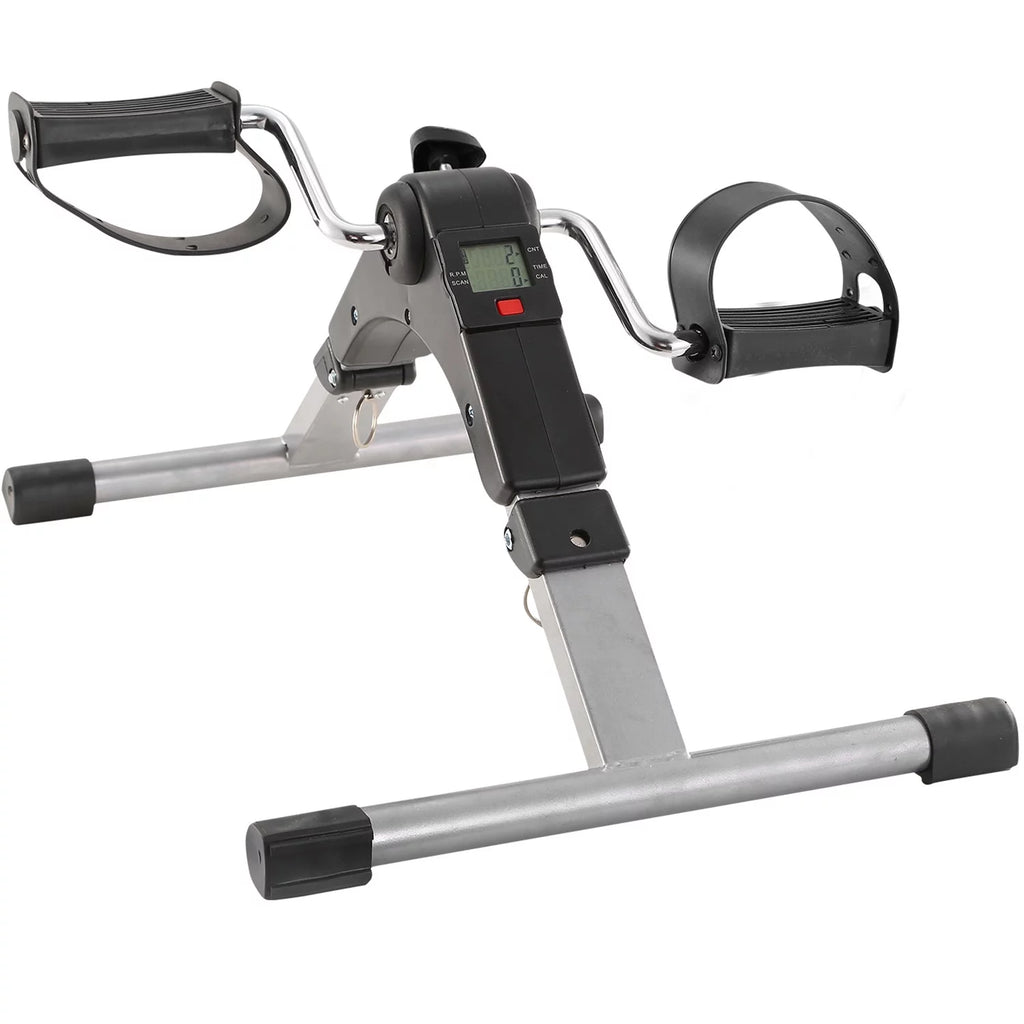 Folding Stationary Exercise Bike LCD Display Black G705563