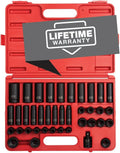 1/2 Inch Drive 39-Piece Impact Socket Set L460314