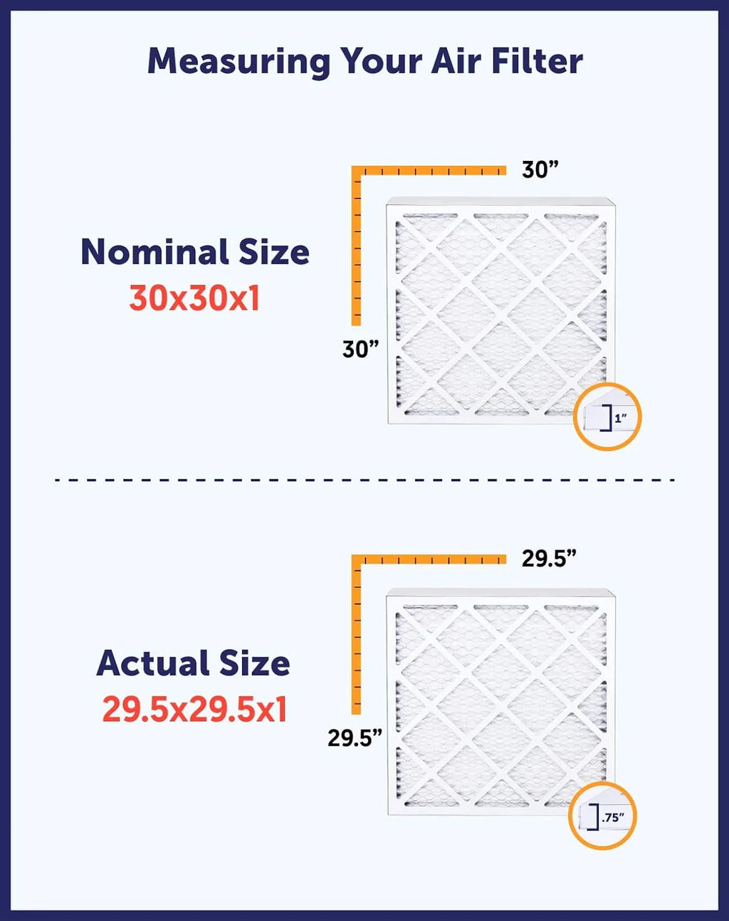 35x66x1 MERV 8 Pleated HVAC Air Filter 4-Pack L10349