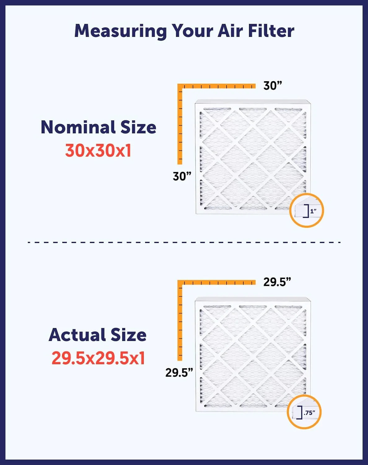 35x66x1 MERV 8 Pleated HVAC Air Filter 4-Pack L10349