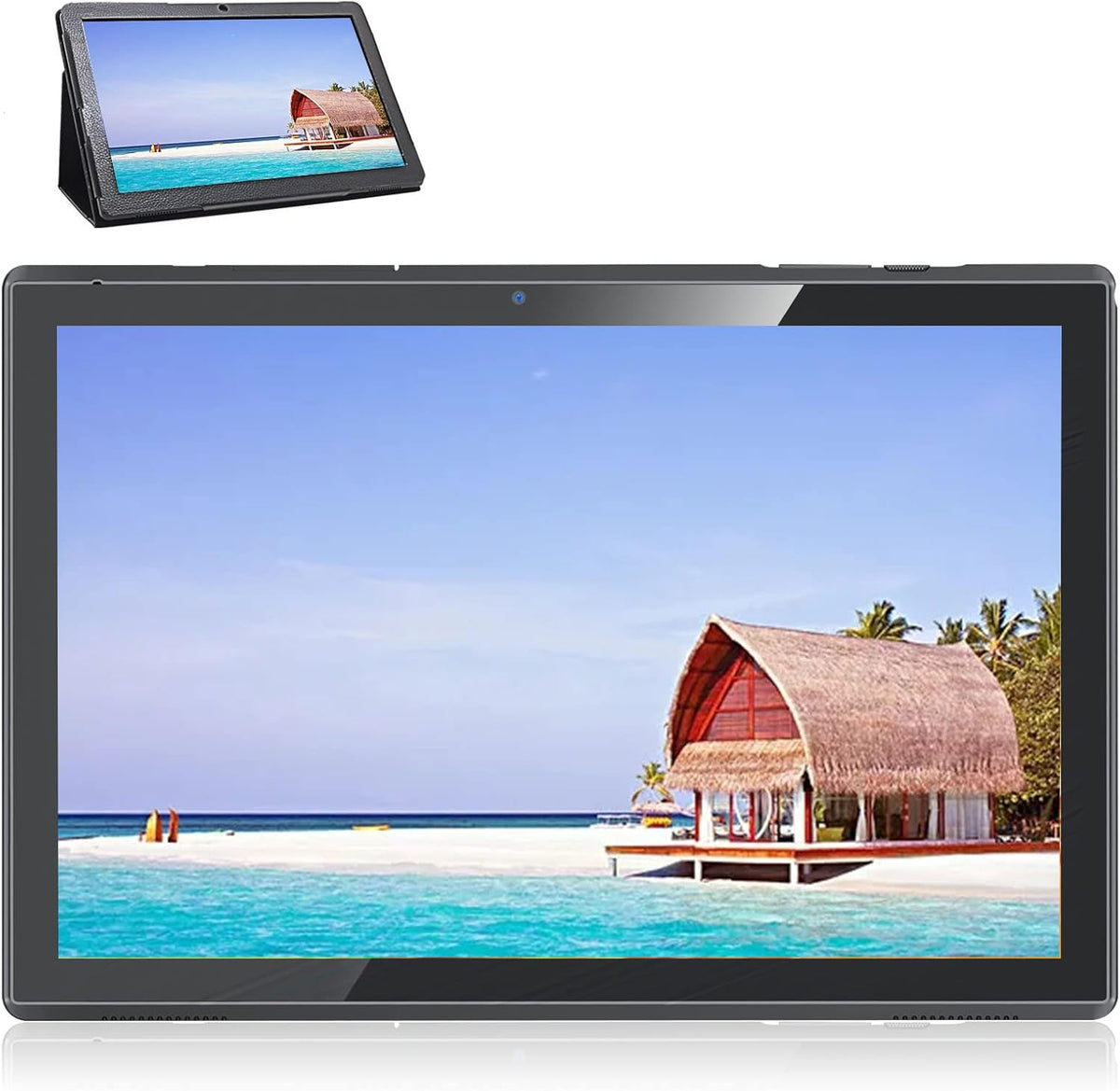 10 Inch Android Tablet with Case, 3GB RAM 32GB ROM, WiFi, 10.1 HD Touchscreen (Black) R7216