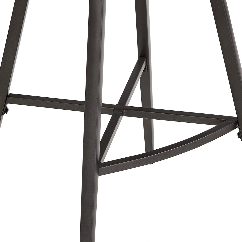 24" Metal Swivel Counter Stools, Set of 2, Dark Grey W2916