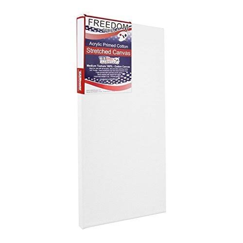24 inch x 48 inch Stretched Canvas 12-Ounce Primed 6-Pack White Blank 3/4 inch Profile Q756597