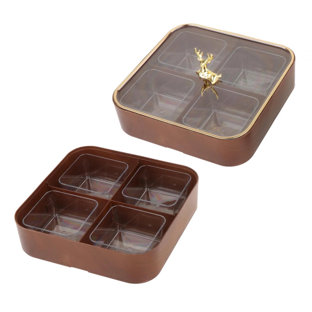 Dried Fruit Snack Candy Tray with Cover G6268