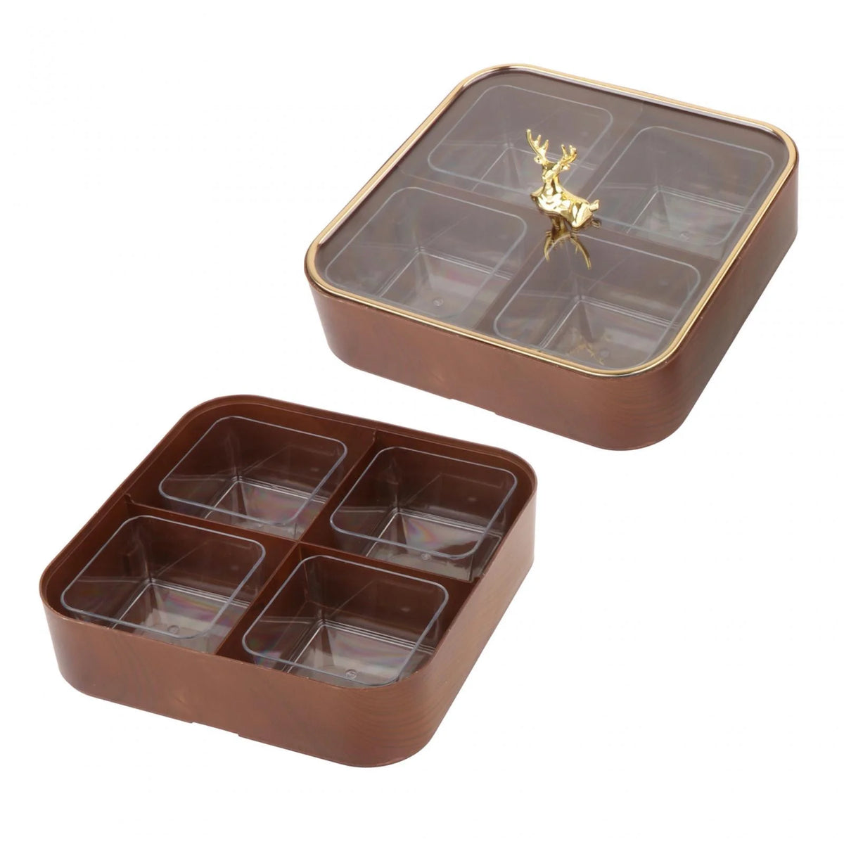 Dried Fruit Snack Candy Tray with Cover G6268