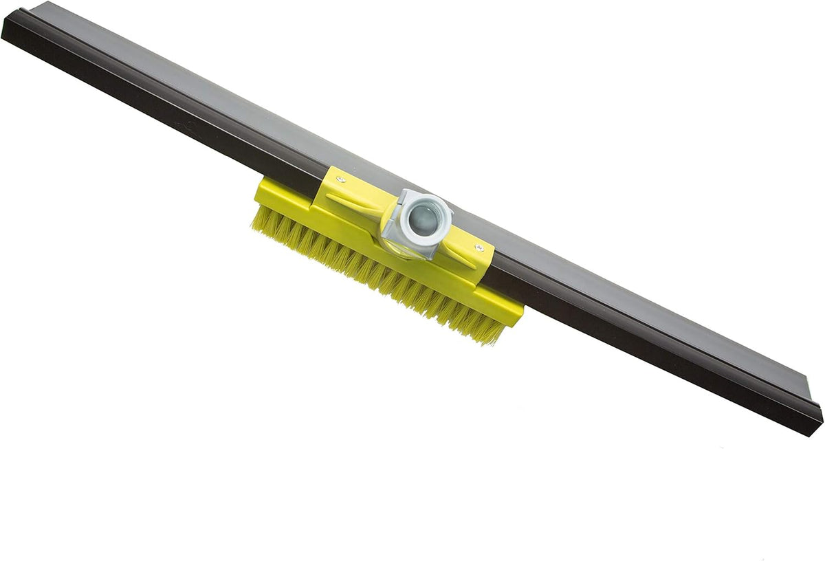 Extension Pole with Floor Squeegee and Grout Scrubbing Brush Combo E778