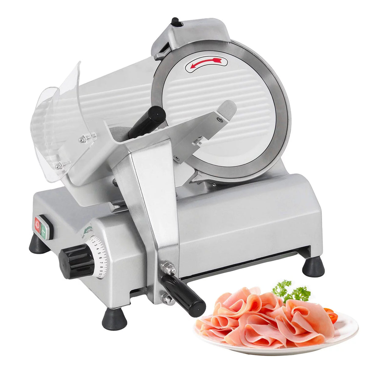 Commercial Electric Food Slicer with 10-inch Stainless Steel Blade X452642