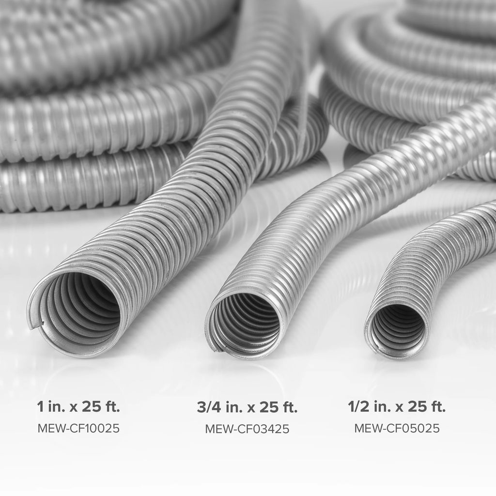 Galvanized Steel Flexible Conduit 25 ft Roll R986
