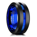 10mm Black Matte Tungsten Carbide Ring I596