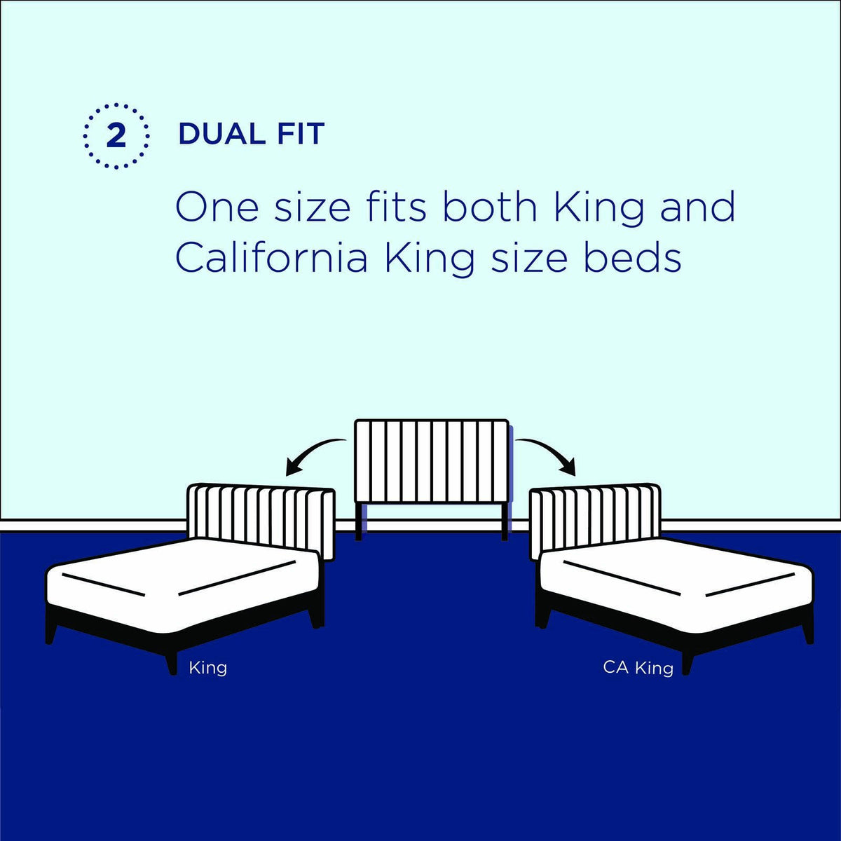 White Performance Velvet Headboard F2264