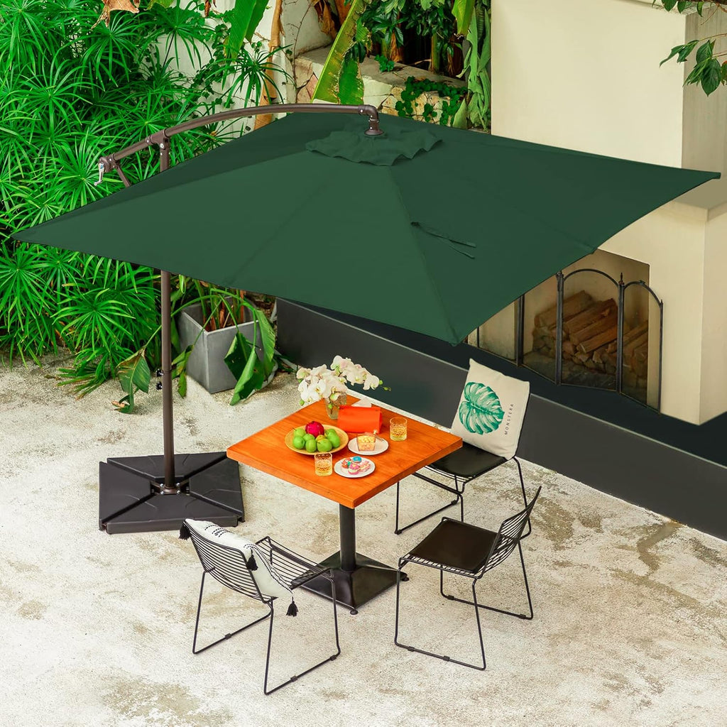 10ft Outdoor Umbrella with Base F339516