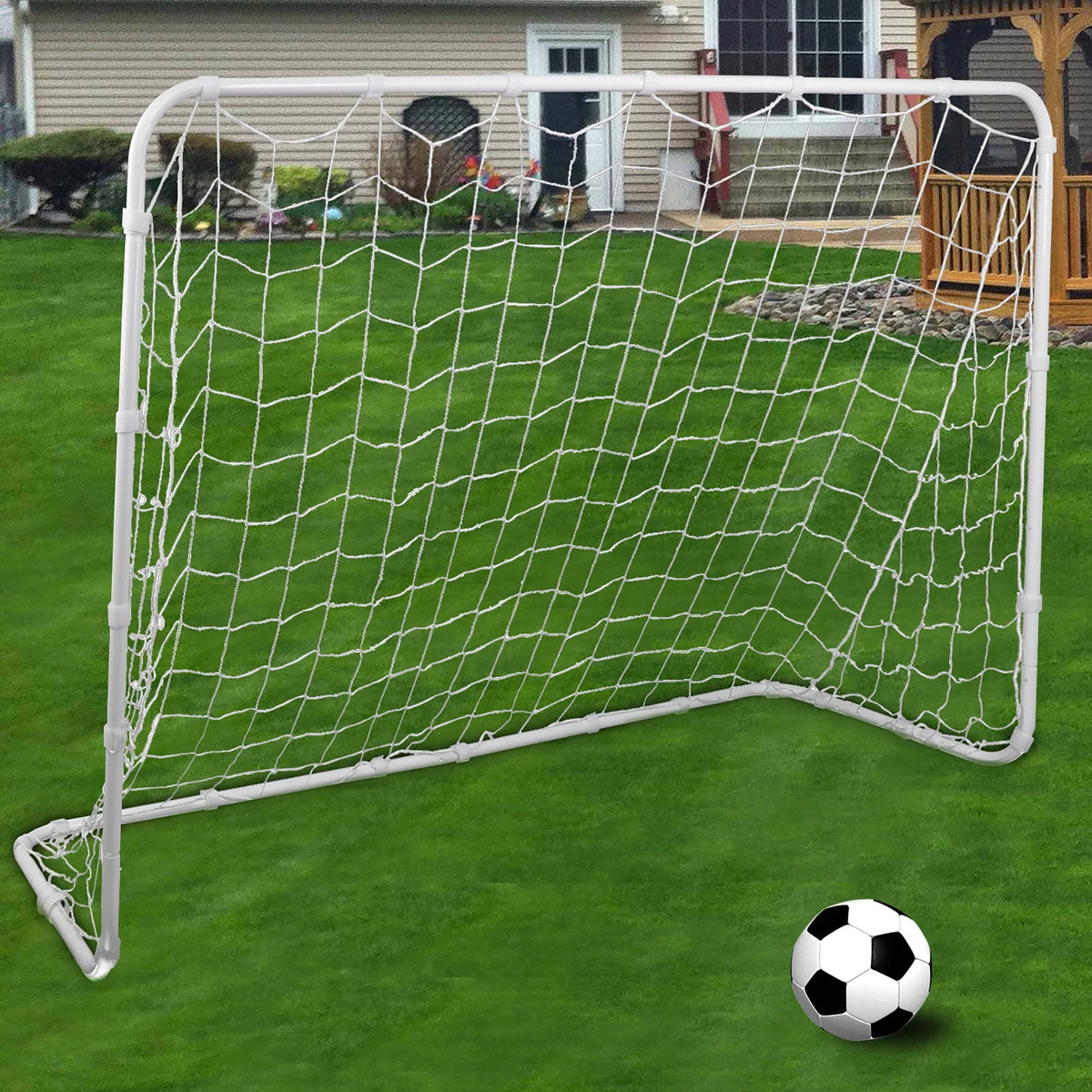 12 X 6 FT Portable Soccer Goal Net with Frame U20753
