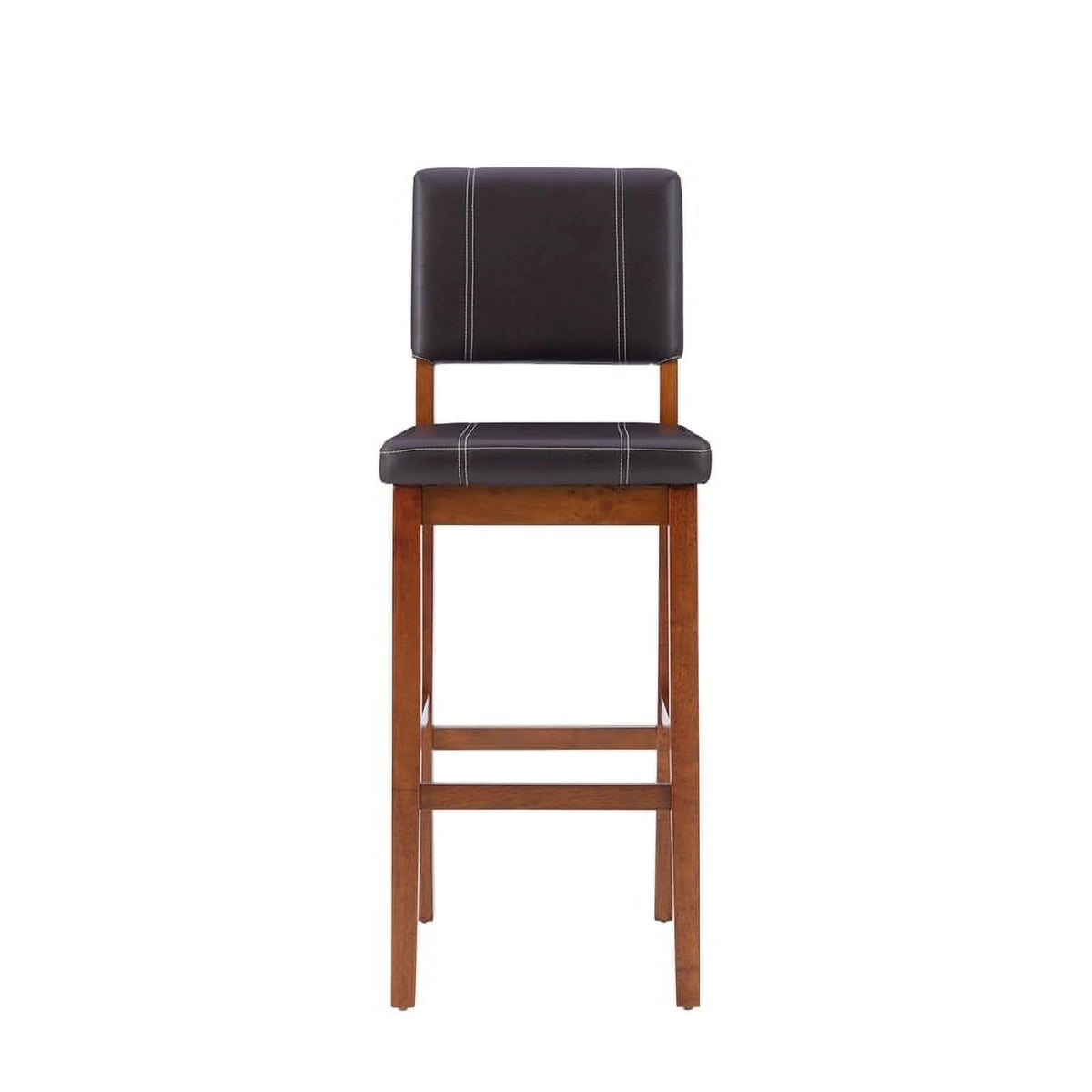 Faux Leather & Wood Bar Stool P946565