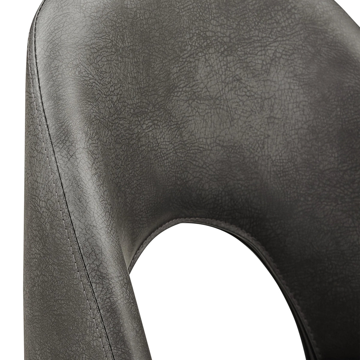 24" Metal Swivel Counter Stools, Set of 2, Dark Grey W2916