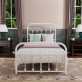 Vintage Queen Metal Platform Bed Frame X529562