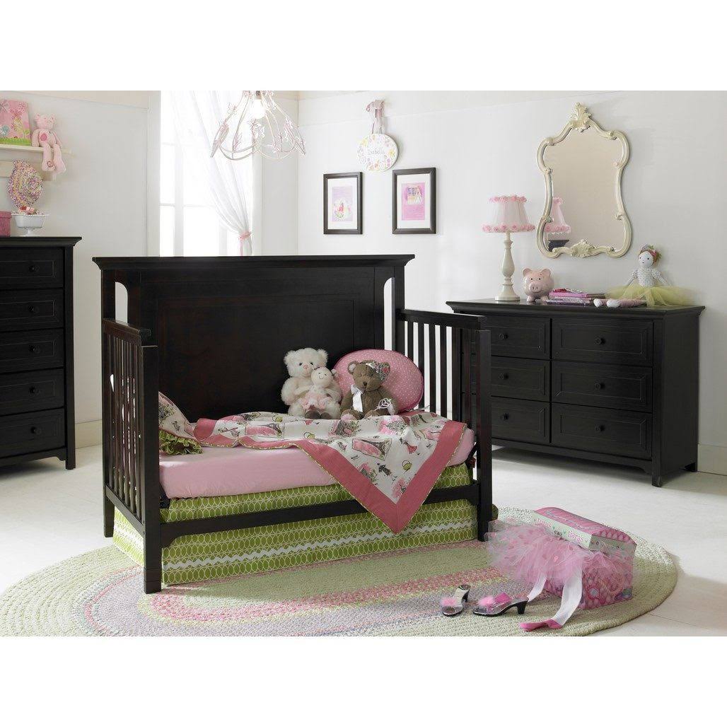 4-in-1 Convertible Crib, Misty Grey Q393