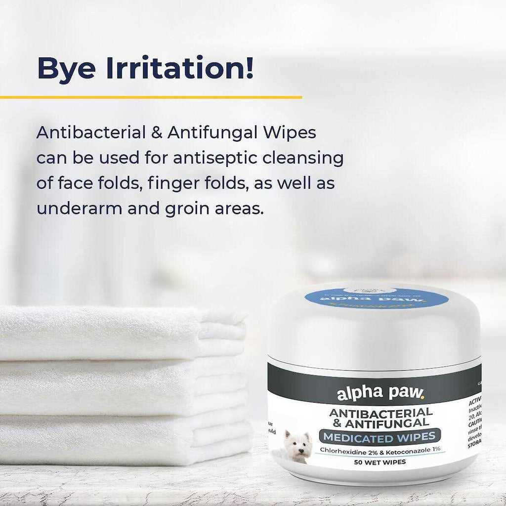 Antibacterial & Antifungal Medicated Wipes B500244